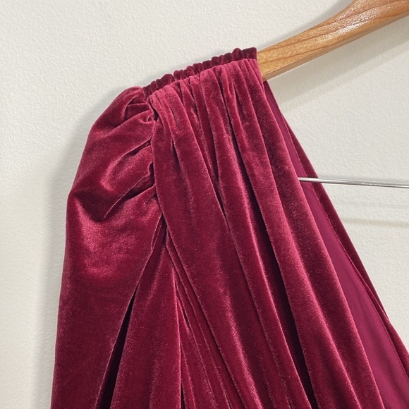 Gianni Binni Velvet Mini Dress Plunge Neckline - Picture 4 of 13